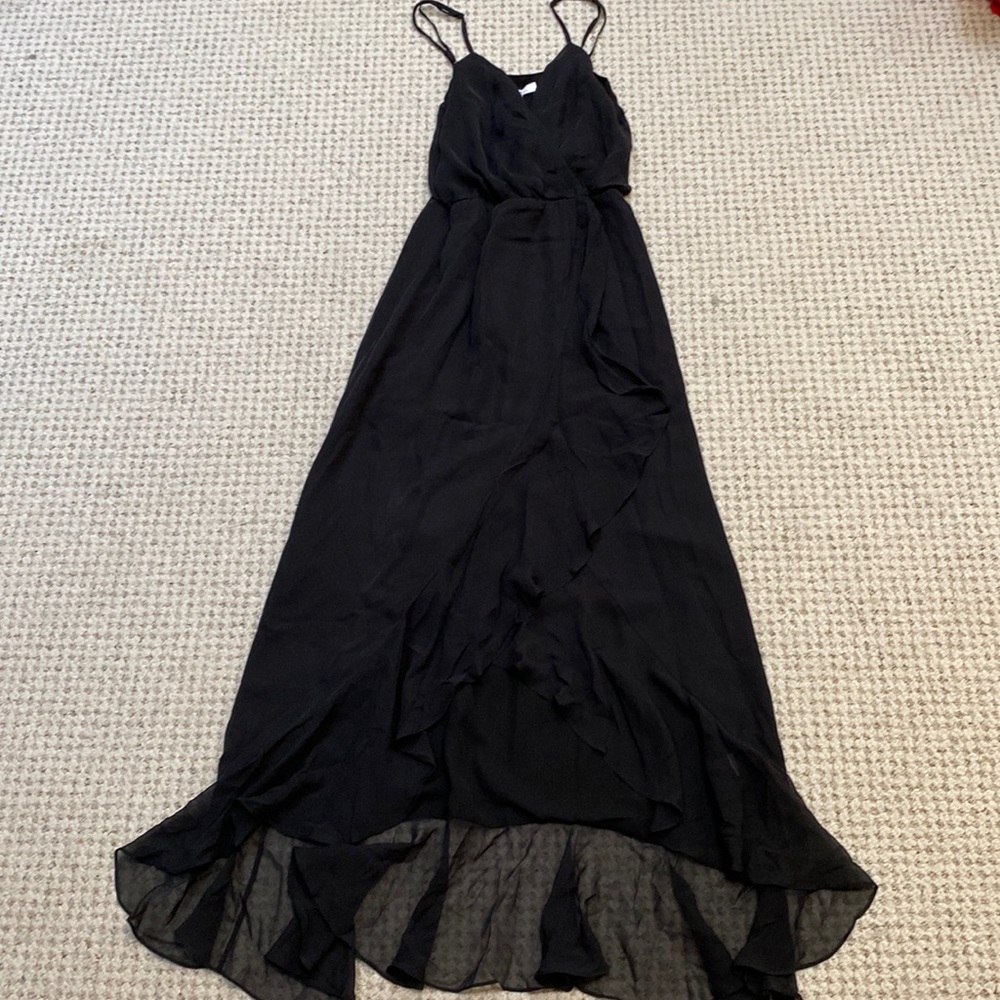 NWT Beautiful Parker Silk Maxi Dress XS Black